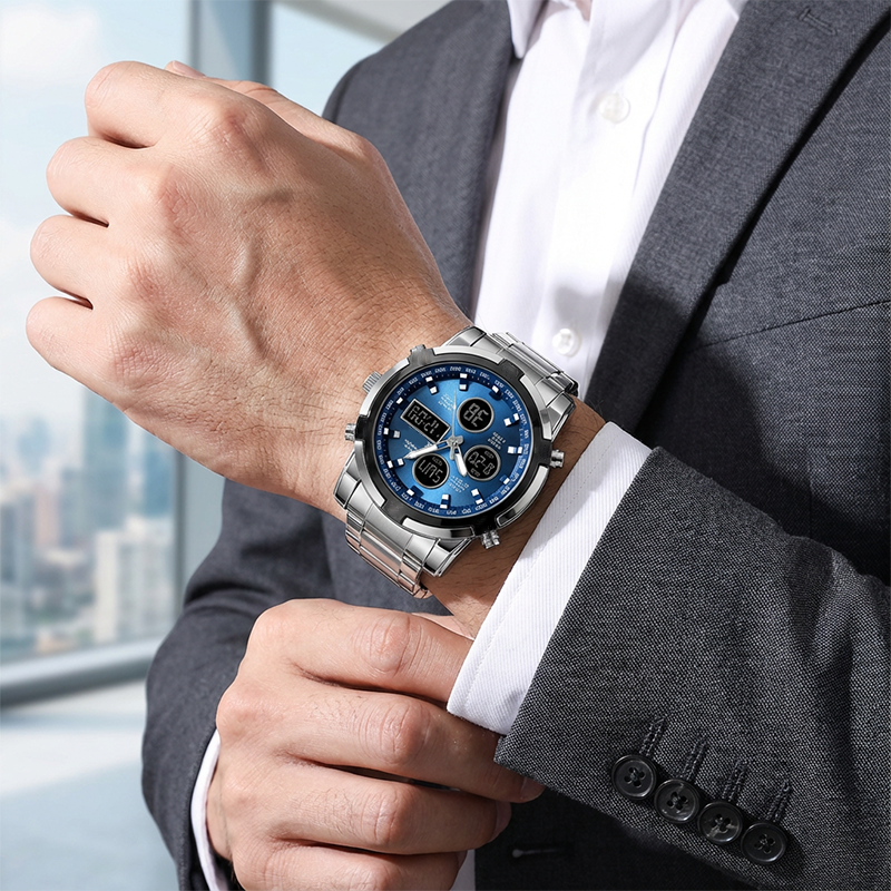 ⏳Limited-time 50% off⏰Men's Waterproof Military Analog-Digital Watches⌚