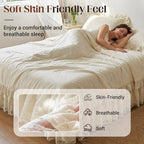 ⏳Limited-time 50% off⏰Romantic Ruffled Lace Bed Skirt 3-Piece Set🛌