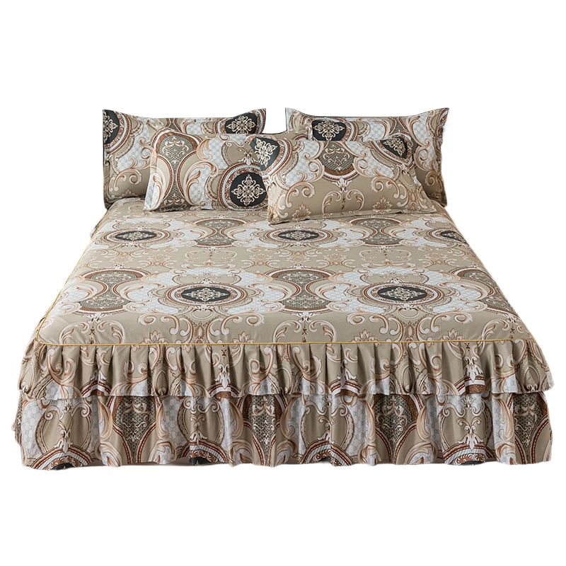 ⏳Limited-time 50% off⏰3-Piece Floral Ruffled Bed Skirt Set💐🛏️