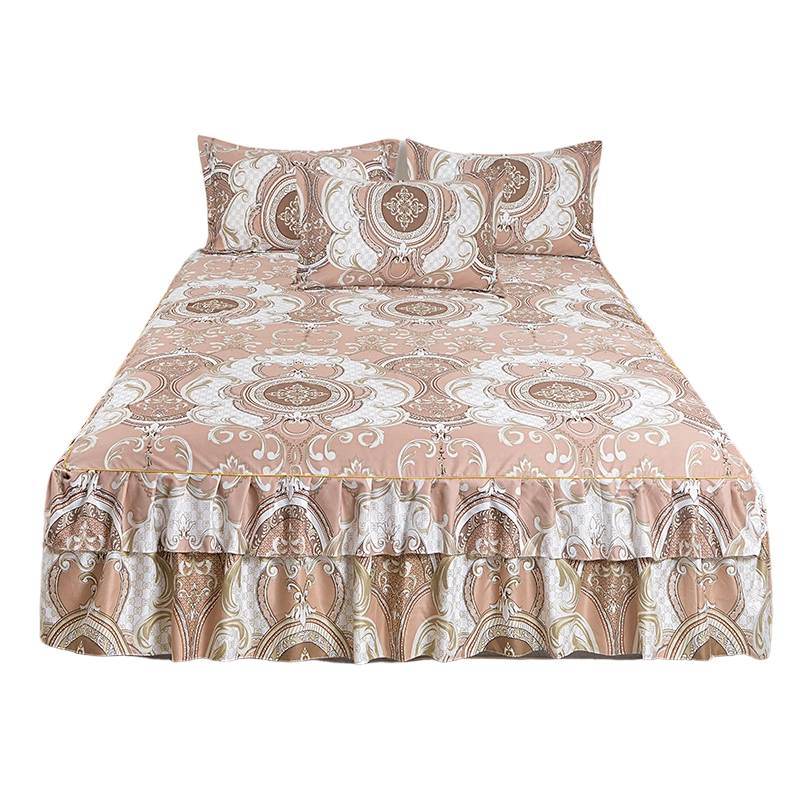 ⏳Limited-time 50% off⏰3-Piece Floral Ruffled Bed Skirt Set💐🛏️