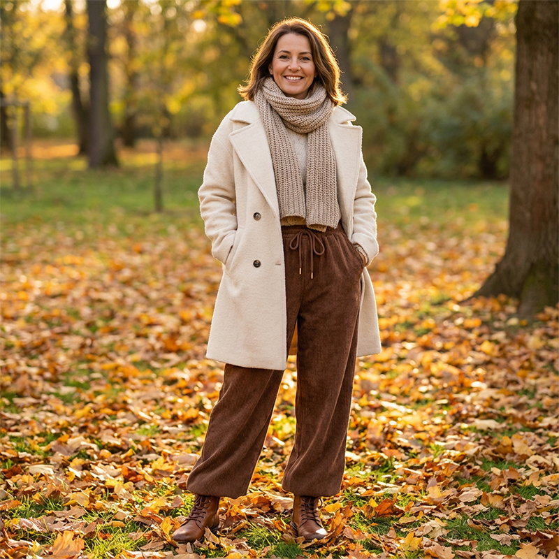 ⏳Limited-time 50% off⏰Casual Loose Fit Corduroy Trousers for Women👖