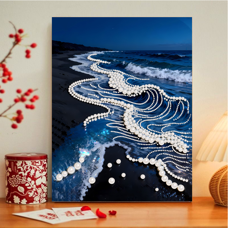 ⏳Limited-time 50% off⏰DIY 3D Plastic Pearl Painting Kit🖼️