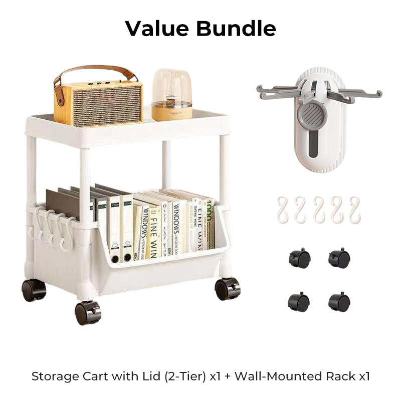 ⏳Limited-time 50% off⏰Multi-Tier Rolling Storage Cart for Narrow Spaces🗄️