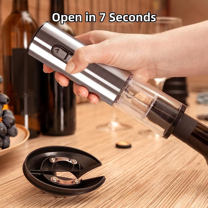 ⏳Limited-time 50% off⏰Electric Wine Opener Set - USB Rechargeable Corkscrew with 6 Accessories🍷🤹