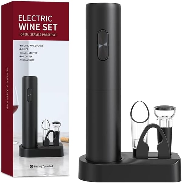 ⏳Limited-time 50% off⏰Electric Wine Opener Set - USB Rechargeable Corkscrew with 6 Accessories🍷🤹
