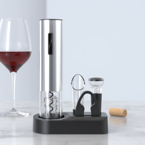 ⏳Limited-time 50% off⏰Electric Wine Opener Set - USB Rechargeable Corkscrew with 6 Accessories🍷🤹