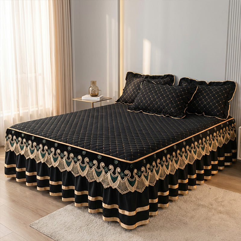 ⏳Limited-time 50% off⏰Ruffled Bed Sheet Skirt / Pillowcases🛏️