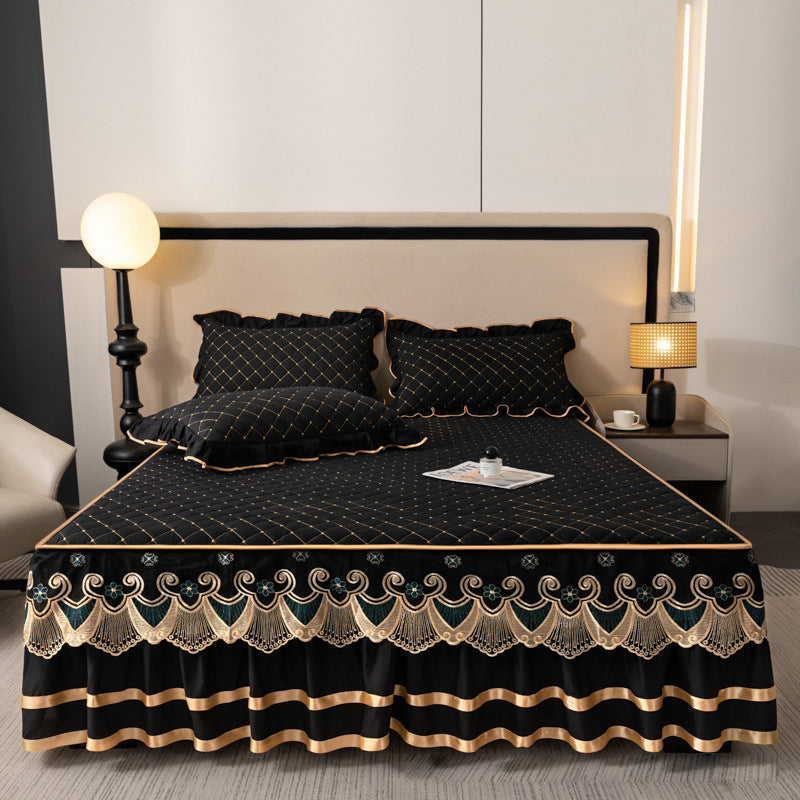⏳Limited-time 50% off⏰Ruffled Bed Sheet Skirt / Pillowcases🛏️