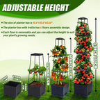⏳Limited-time 50% off⏰Garden Raised Bed Planter Boxes with Trellis💐