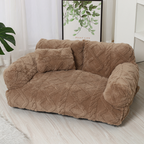 ⏳Limited-time 50% off⏰Plush Calming Pet Sofa Bed with Removable Cover🐶🐱🛋️