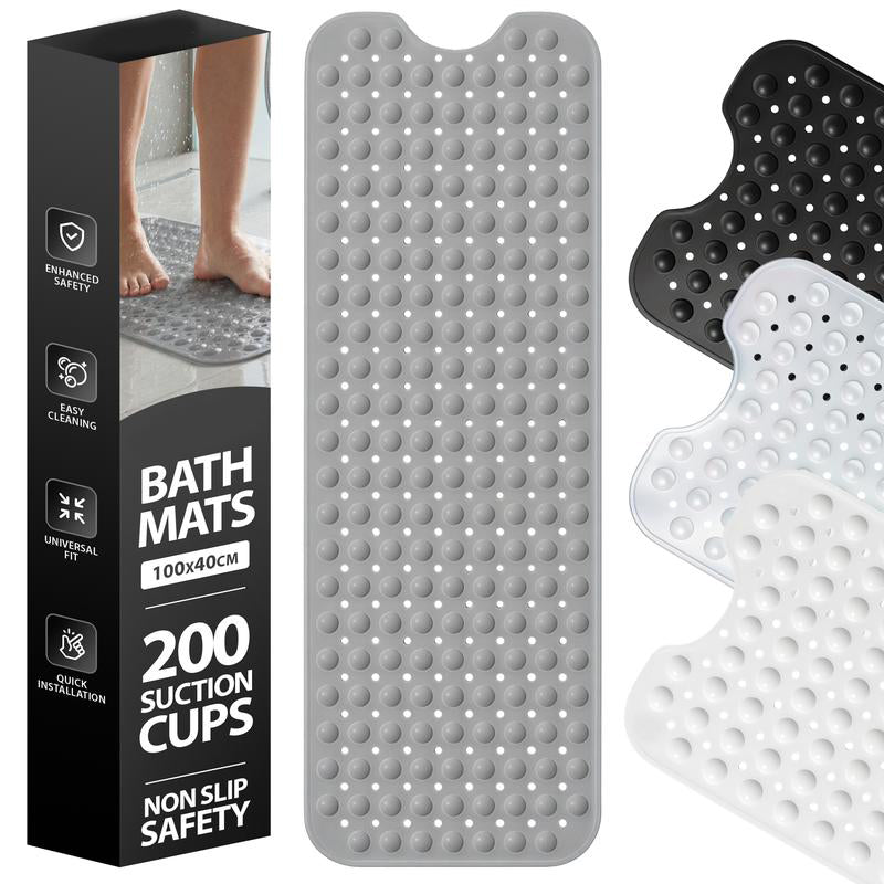 ⏳Limited-time 50% off⏰40"x16" Non-Slip Bathtub Mat with Suction Cups🛁