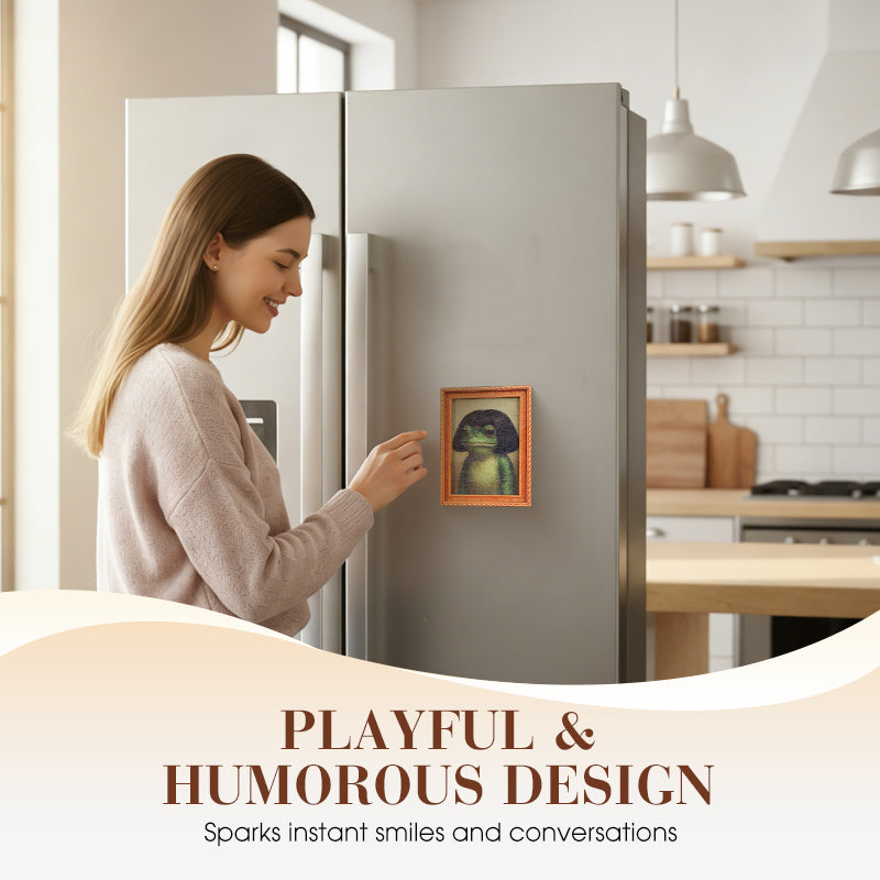 ⏳Limited-time 50% off⏰Funny & Quirky Frog Wooden Fridge Magnet🐸🪄