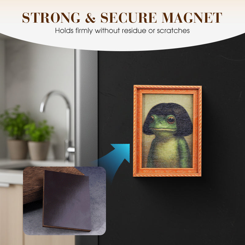 ⏳Limited-time 50% off⏰Funny & Quirky Frog Wooden Fridge Magnet🐸🪄