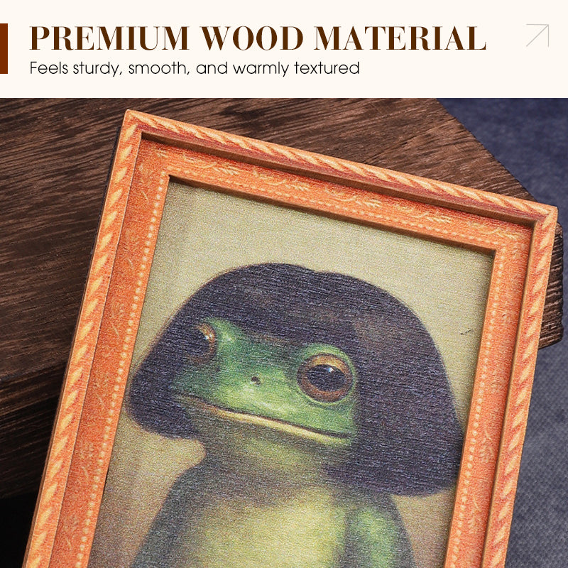 ⏳Limited-time 50% off⏰Funny & Quirky Frog Wooden Fridge Magnet🐸🪄
