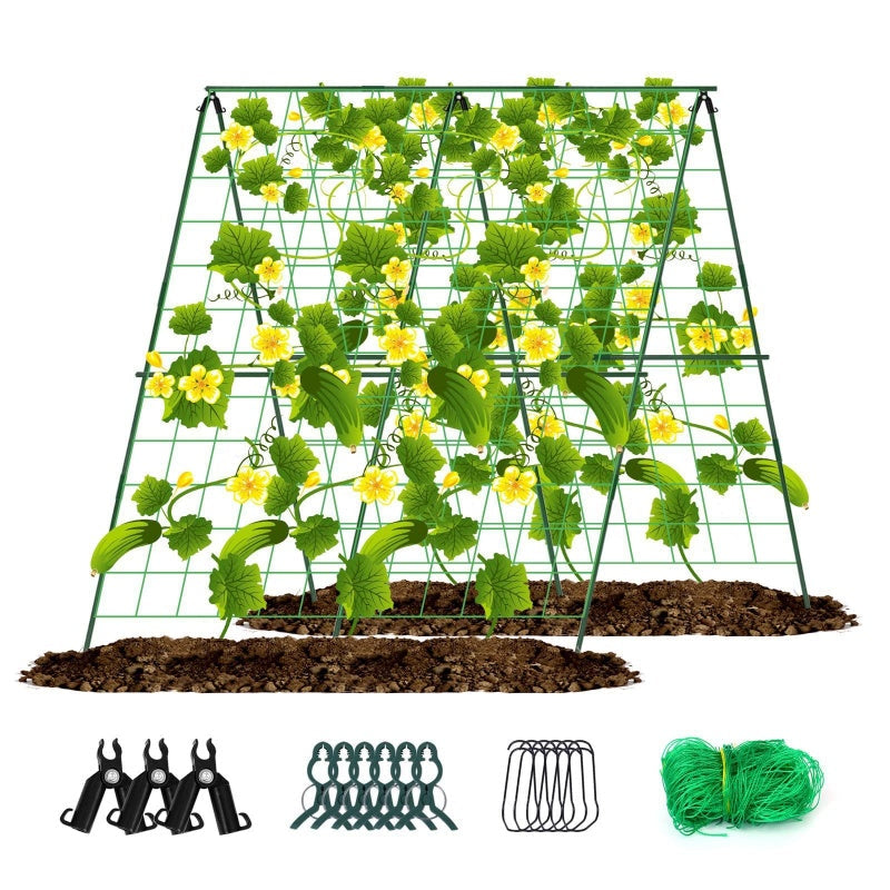 ⏳Limited-time 50% off⏰A-Frame Garden Trellis for Climbing Plants🍇🥒