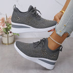 ⏳Limited-time 50% off⏰Rhinestones-Embellished Breathable Mesh Sneakers👟