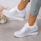 ⏳Limited-time 50% off⏰Rhinestones-Embellished Breathable Mesh Sneakers👟