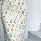 ⏳Limited-time 50% off⏰Elegant V-Neck Pointelle Knit Dress👗