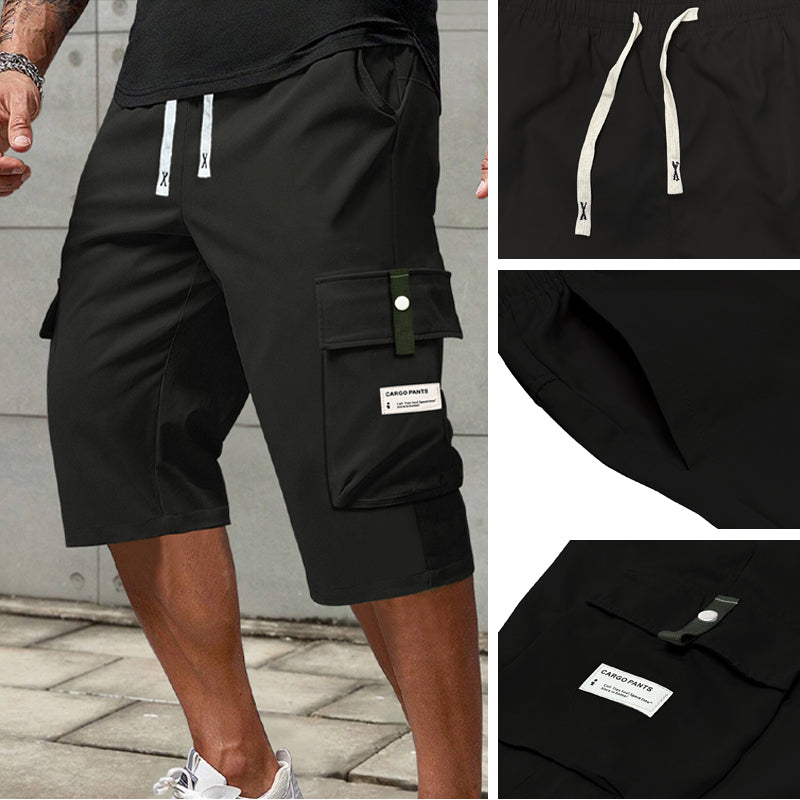 ⏳Limited-time 50% off⏰Men's Casual Drawstring Capri Cargo Pants👖
