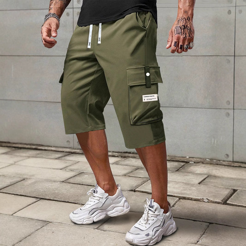 ⏳Limited-time 50% off⏰Men's Casual Drawstring Capri Cargo Pants👖