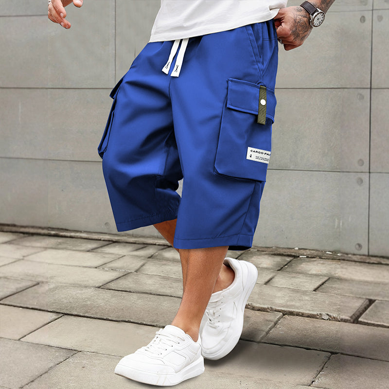 ⏳Limited-time 50% off⏰Men's Casual Drawstring Capri Cargo Pants👖