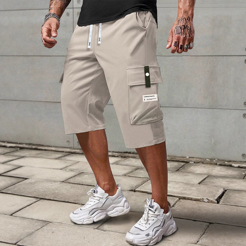 ⏳Limited-time 50% off⏰Men's Casual Drawstring Capri Cargo Pants👖