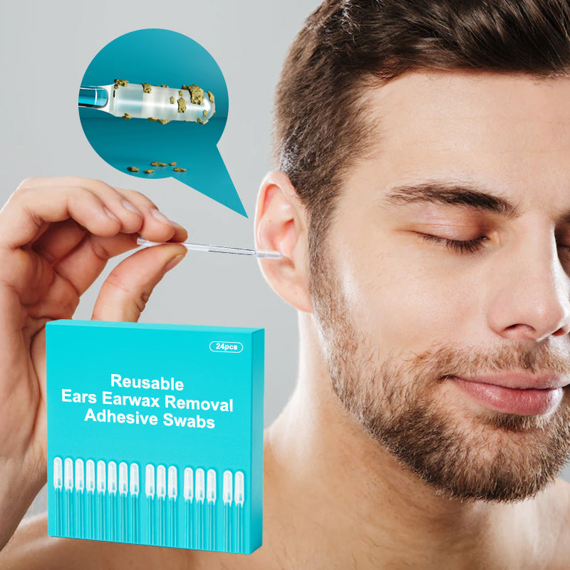 ⏳Limited-time 50% off⏰Reusable adhesive swabs for removing earwax👂