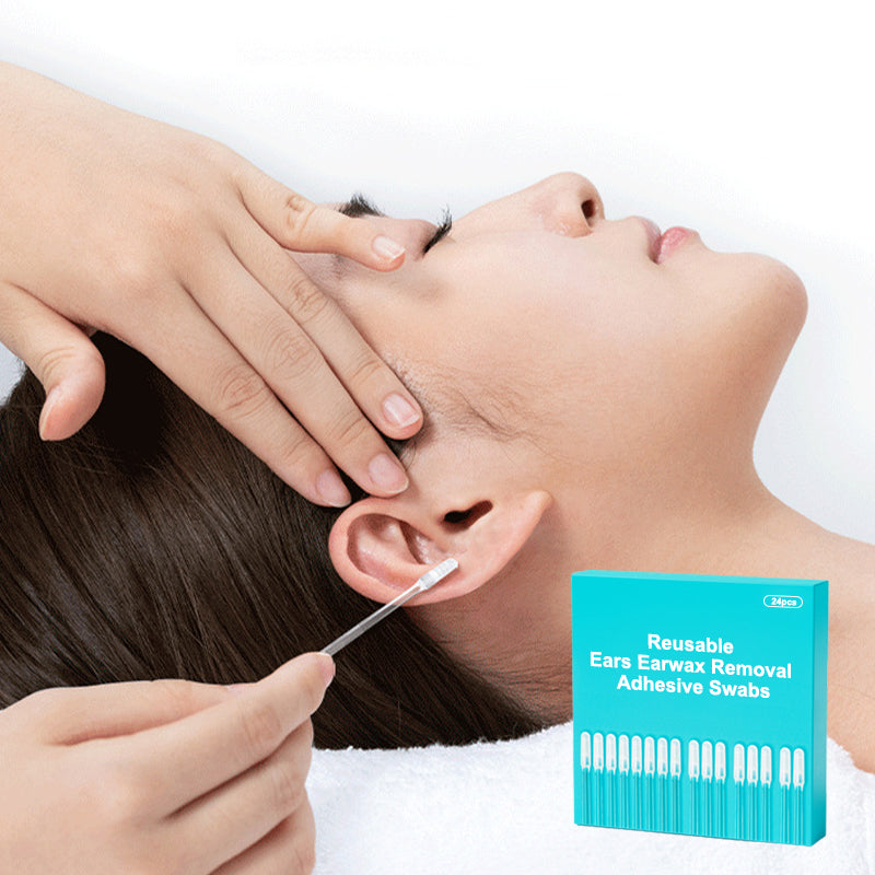 ⏳Limited-time 50% off⏰Reusable adhesive swabs for removing earwax👂
