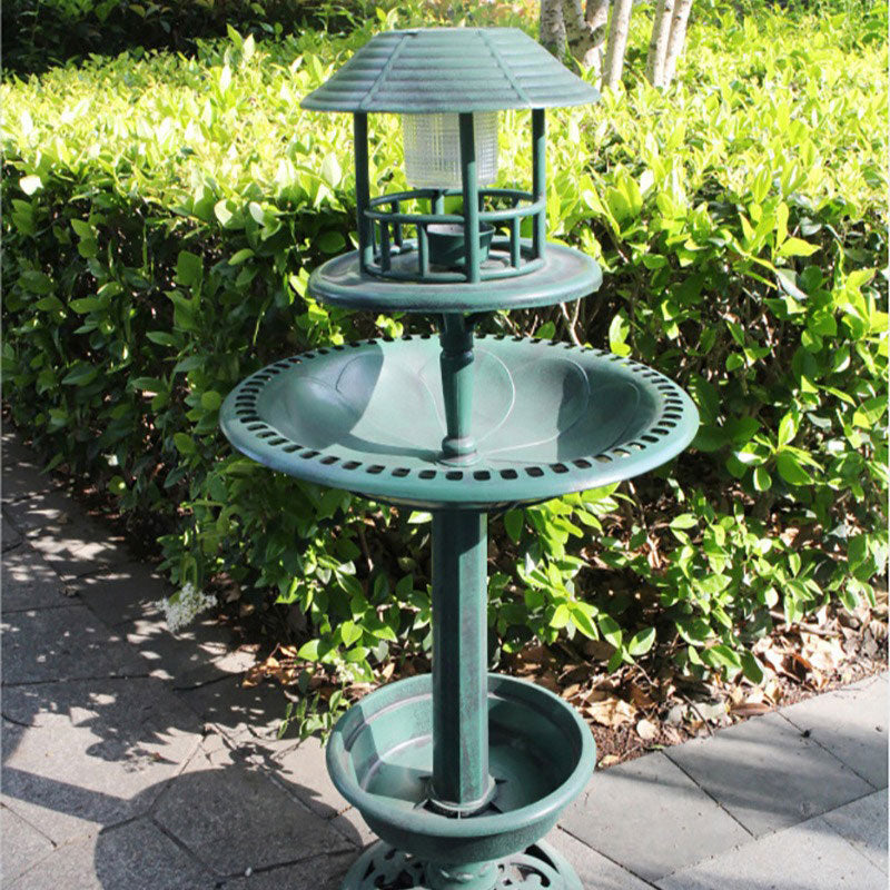 ⏳Limited-time 50% off⏰Solar-Powered Bird Bath & Feeder with Planter🐦🛁