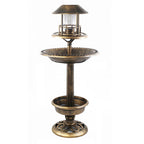 ⏳Limited-time 50% off⏰Solar-Powered Bird Bath & Feeder with Planter🐦🛁