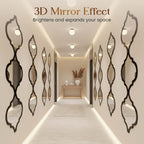 ⏳Limited-time 50% off⏰12PCS 3D Acrylic Mirror Rhombus Wall Stickers🪞