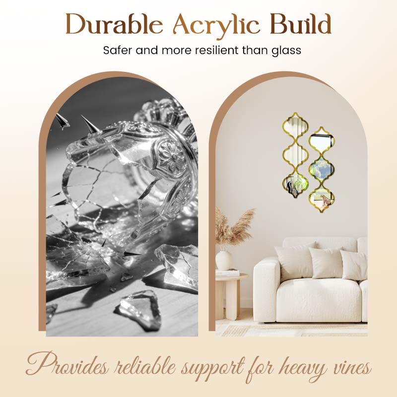 ⏳Limited-time 50% off⏰12PCS 3D Acrylic Mirror Rhombus Wall Stickers🪞