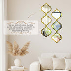 ⏳Limited-time 50% off⏰12PCS 3D Acrylic Mirror Rhombus Wall Stickers🪞