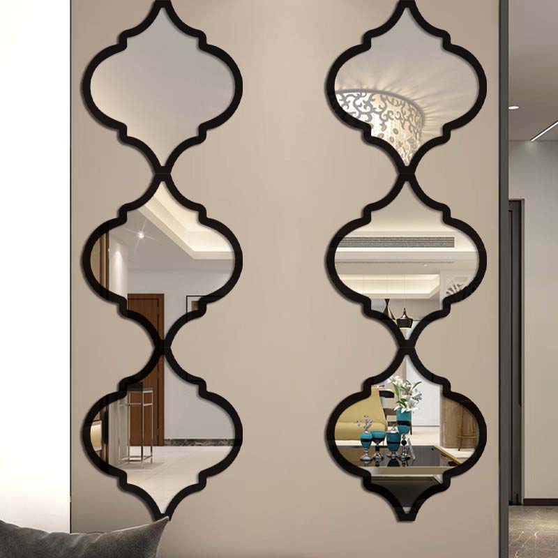 ⏳Limited-time 50% off⏰12PCS 3D Acrylic Mirror Rhombus Wall Stickers🪞